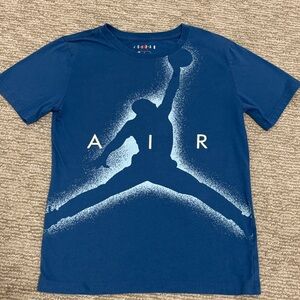 Kids Blue Nike Air Jordan Blue T-Shirt